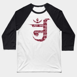 Jain Om Symbol Baseball T-Shirt